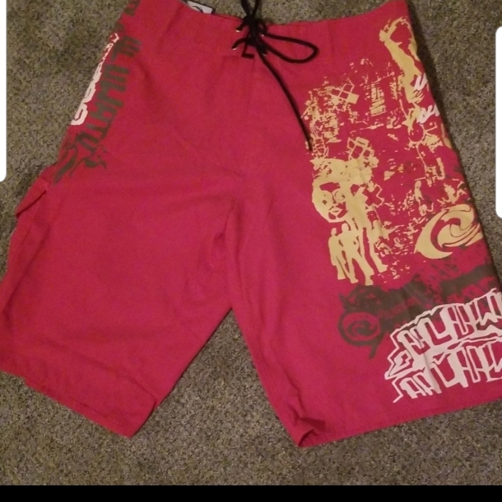 Board Shorts Surfer Beach NWT Sz 28 Cool Graphics
